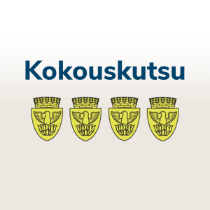 Kokouskutsu. Neljän Feeniksin Killan logo.