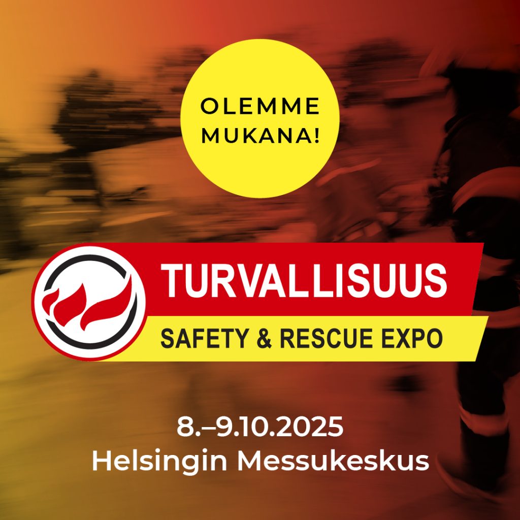 Olemme mukana Turvallisuus 2025 -messuilla. 8.–9.10. Helsingin Messukeskus.